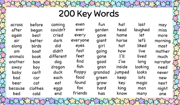 200 Key Words (KS1)
