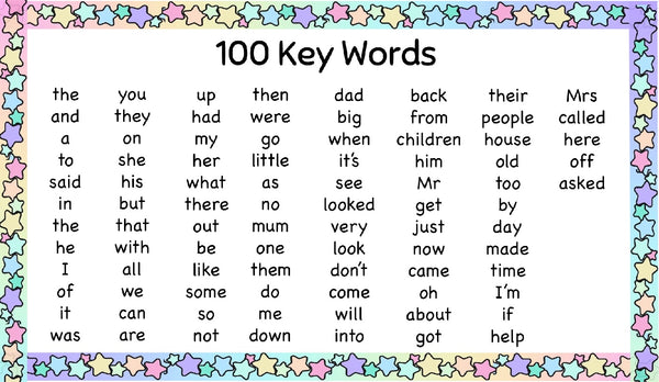 100 Key Words (KS1)