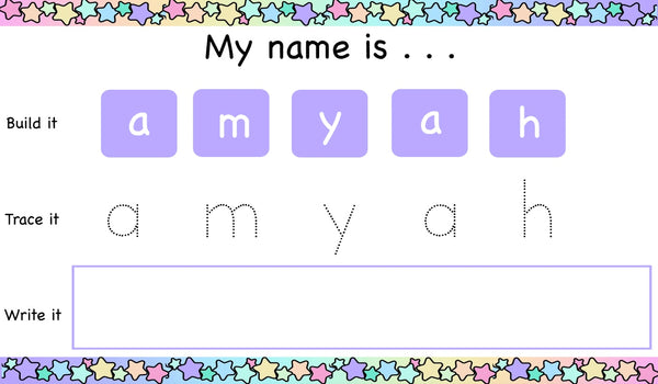 My name is Learning Mat (Personalised)